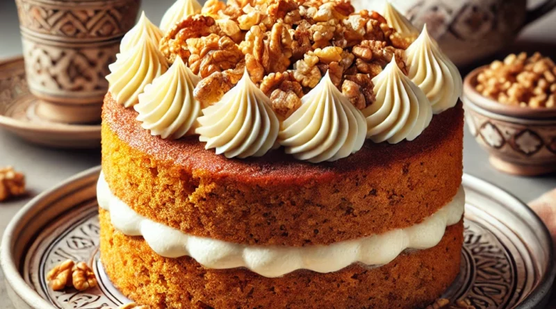 Carrot Walnut Cake