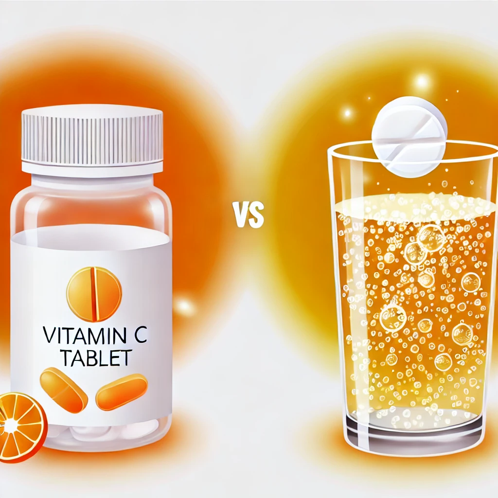 Vitamin C Tablets vs. Effervescent Tablets 💊🍊