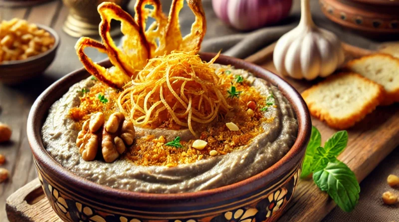 Eggplant Dip with Whey (Kashk-e Bademjan) Recipe